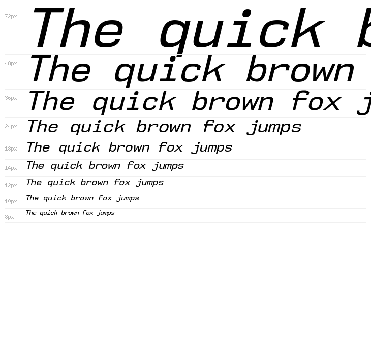 NK57MonospaceRg-Italic Waterfall