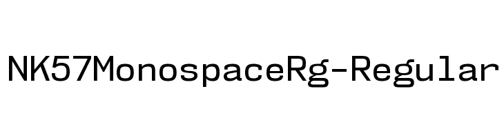 NK57MonospaceRg-Regular Font