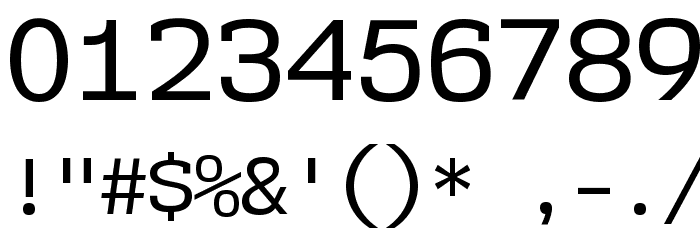 NK57MonospaceRg-Regular Font OTHER CHARS