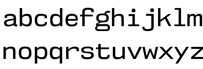 NK57MonospaceRg-Regular Font LOWERCASE