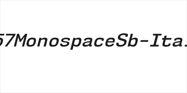 NK57MonospaceSb-Italic Logo
