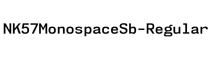 NK57MonospaceSb-Regular Font