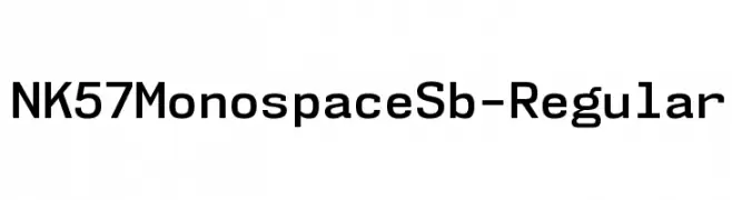 NK57MonospaceSb-Regular  Fuentes Gratis Descargar