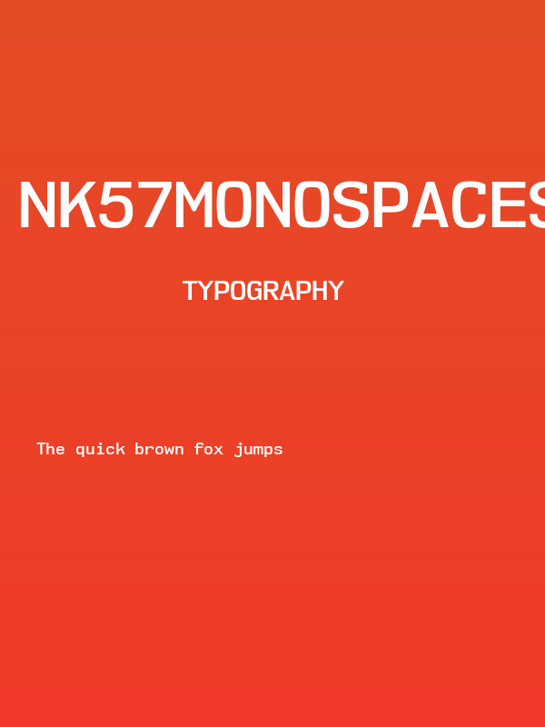 NK57MonospaceSb-Regular Poster