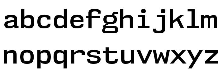 NK57MonospaceSb-Regular Font LOWERCASE