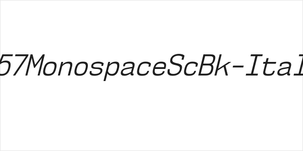 NK57MonospaceScBk-Italic Logo