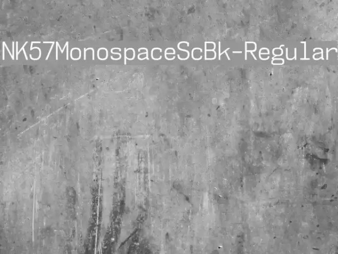 NK57MonospaceScBk-Regular Font examples
