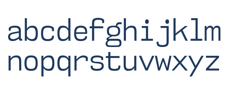 NK57MonospaceScBk-Regular Lowercase