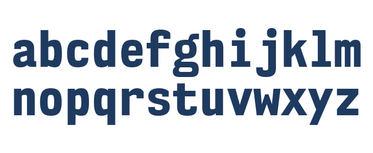 NK57MonospaceScEb-Regular Lowercase