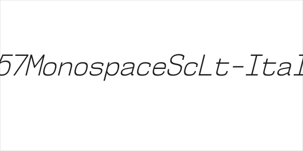NK57MonospaceScLt-Italic Logo