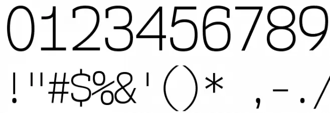 NK57MonospaceScLt-Regular Font OTHER CHARS