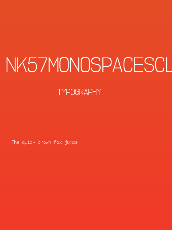 NK57MonospaceScLt-Regular Poster