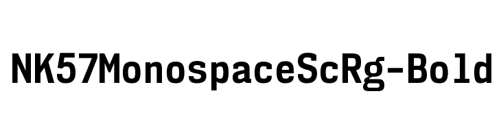 NK57MonospaceScRg-Bold Font