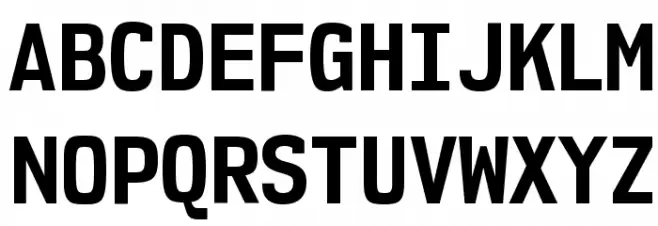 NK57MonospaceScRg-Bold Schriftart Groß