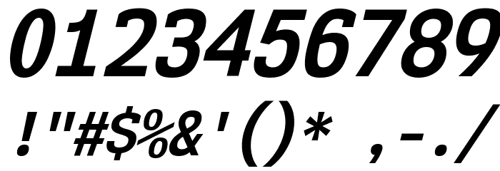 NK57MonospaceScRg-BoldItalic Font OTHER CHARS
