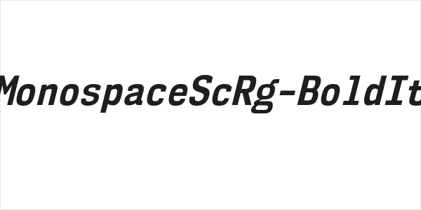 NK57MonospaceScRg-BoldItalic Logo