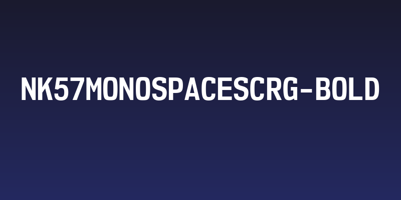 NK57MonospaceScRg-Bold Social Header