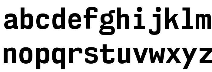 NK57MonospaceScRg-Bold Font LOWERCASE