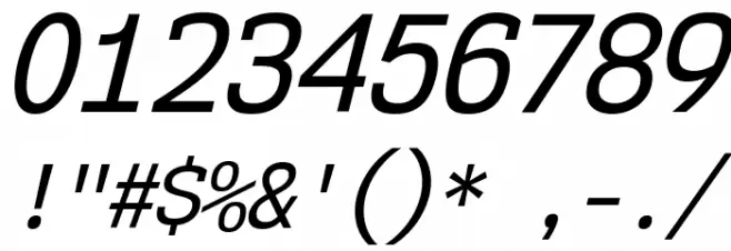 NK57MonospaceScRg-Italic Font OTHER CHARS