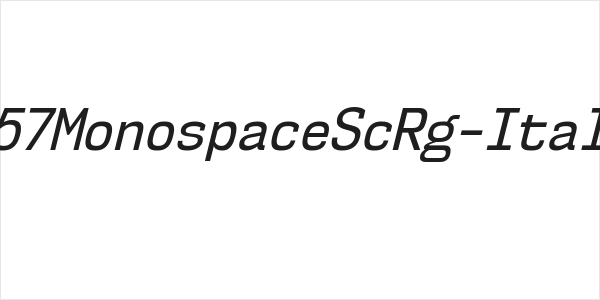 NK57MonospaceScRg-Italic Logo