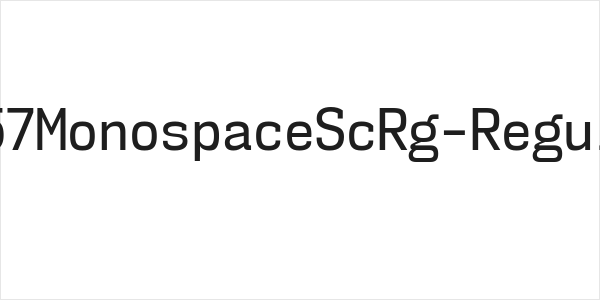 NK57MonospaceScRg-Regular Logo