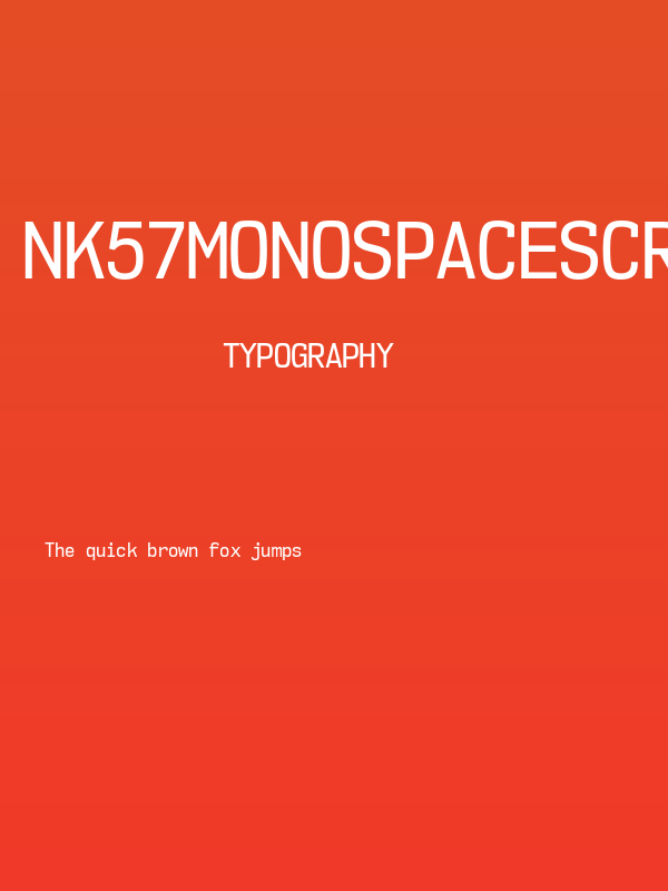 NK57MonospaceScRg-Regular Poster