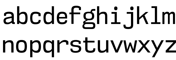 NK57MonospaceScRg-Regular Font LOWERCASE