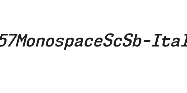 NK57MonospaceScSb-Italic Logo