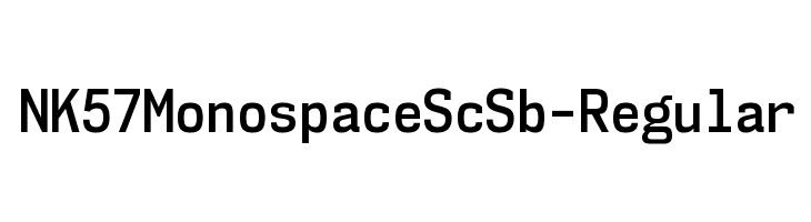 NK57MonospaceScSb-Regular Font
