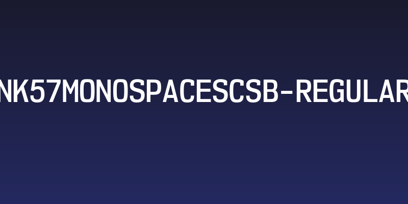 NK57MonospaceScSb-Regular Social Header