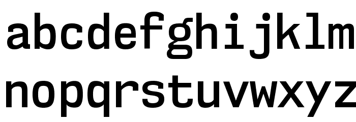 NK57MonospaceScSb-Regular Font LOWERCASE