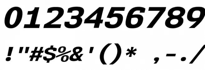 NK57MonospaceSeEb-Italic Font OTHER CHARS
