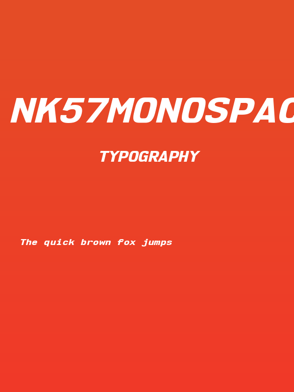 NK57MonospaceSeEb-Italic Poster