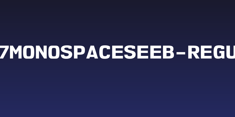 NK57MonospaceSeEb-Regular Social Header