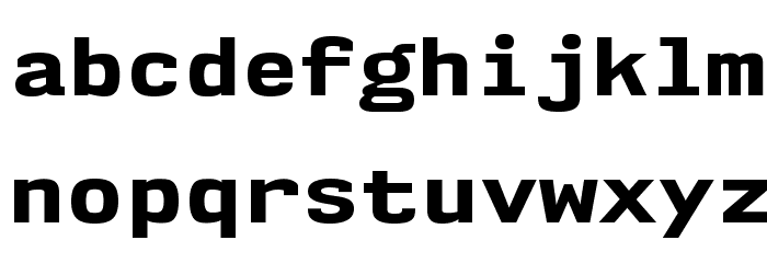 NK57MonospaceSeEb-Regular Font LOWERCASE