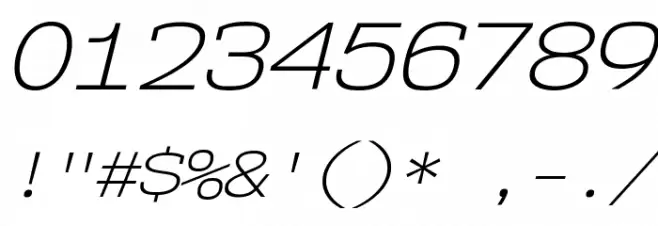 NK57MonospaceSeLt-Italic Font OTHER CHARS