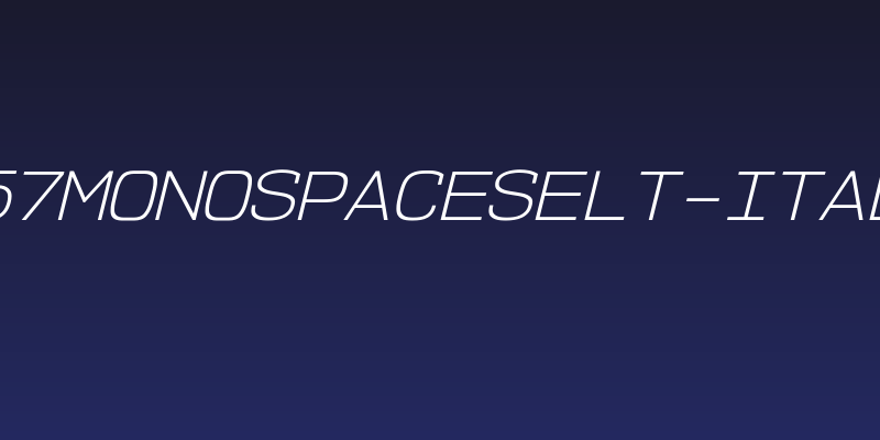 NK57MonospaceSeLt-Italic Social Header