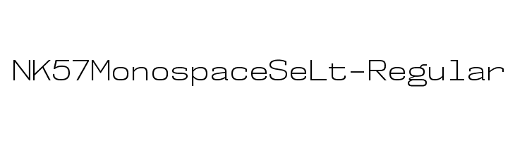 NK57MonospaceSeLt-Regular Font
