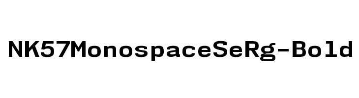 NK57MonospaceSeRg-Bold Font