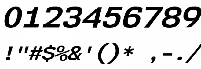 NK57MonospaceSeRg-BoldItalic Font OTHER CHARS