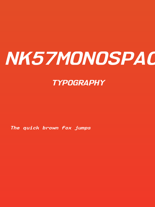 NK57MonospaceSeRg-BoldItalic Poster