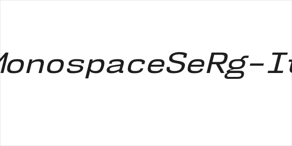 NK57MonospaceSeRg-Italic Logo