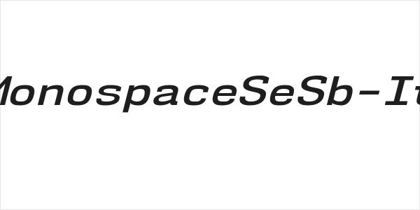 NK57MonospaceSeSb-Italic Logo