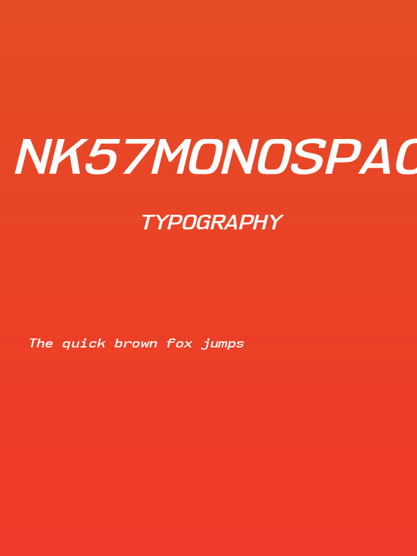 NK57MonospaceSeSb-Italic Poster