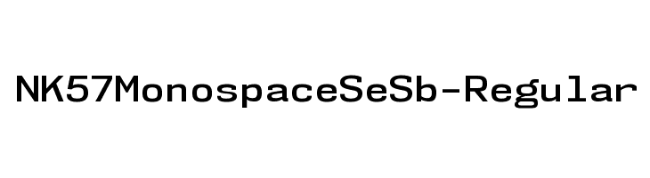 NK57MonospaceSeSb-Regular Font