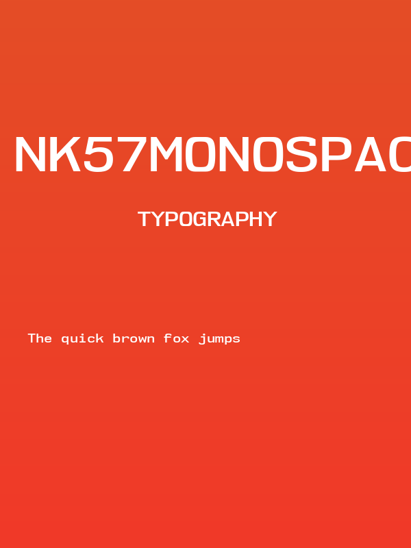 NK57MonospaceSeSb-Regular Poster