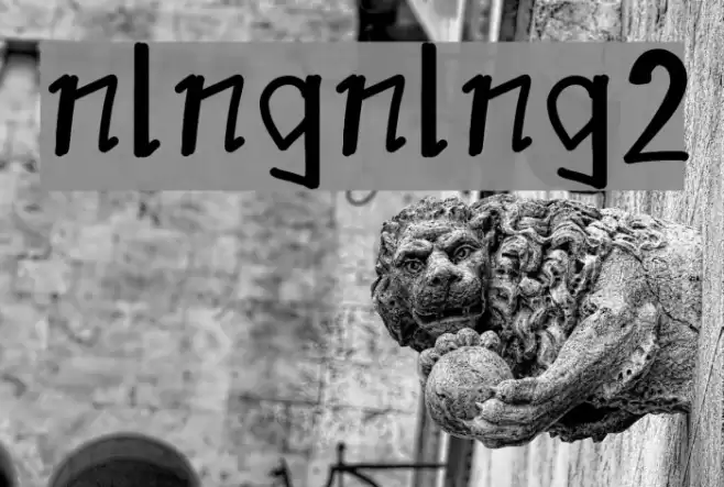 nlngnlng2 Font examples