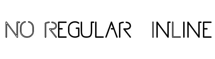 NO Regular - InLine  Free Fonts Download