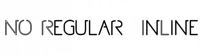 NO Regular - InLine  Free Fonts Download