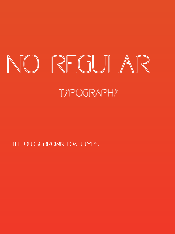 NO Regular - InLine Poster